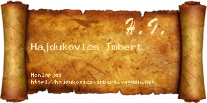 Hajdukovics Imbert névjegykártya